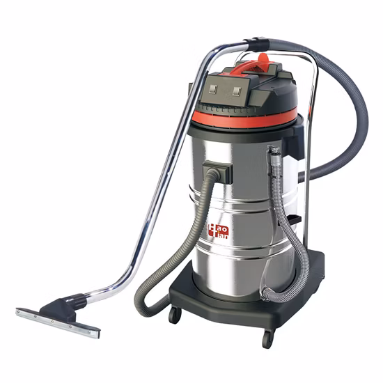 80L Three Motors Stainless Steel Industrial Wet and Dry Vacuum Cleaner