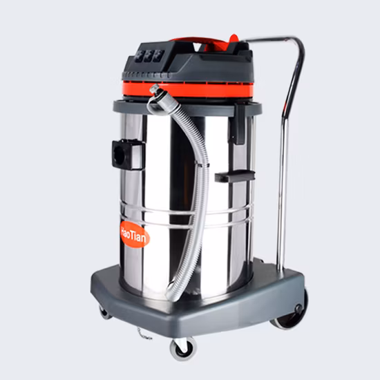 80L Three Motors Stainless Steel Industrial Wet and Dry Vacuum Cleaner