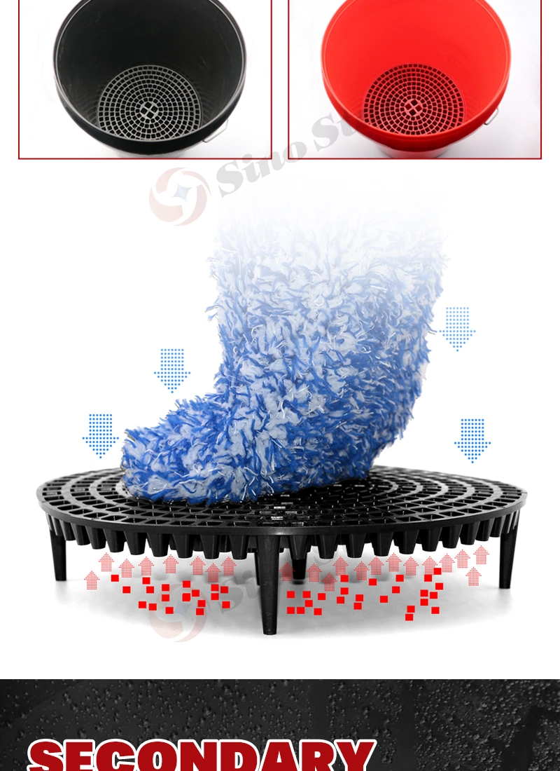 Bjjn3 1PC Car Wash Grit Guard Height 27cm Insert Washboard Bucket Filter Scratch Dirt Filter Sponge Car Cleaning Tools